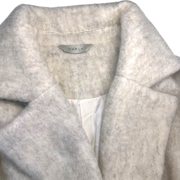 Chalk Womens Winter Coat Ivory One Size - Picture 4 of 8